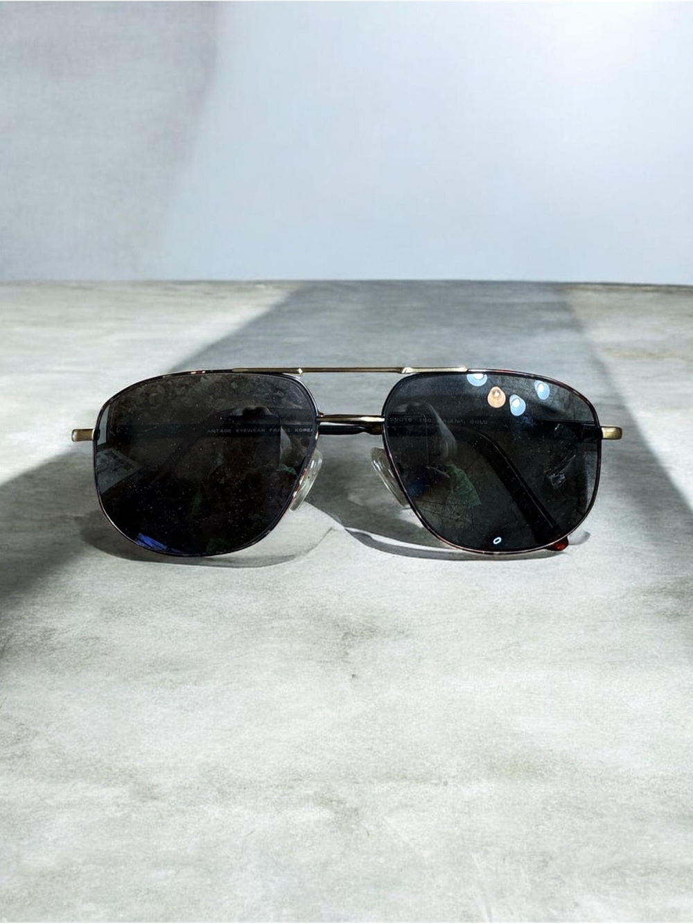 Classic Aviator Sunglasses - Precription Black Lenses, Gold Frame Sunglasses